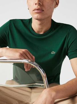 T-Shirt Lacoste Pima Vert Pour Homme