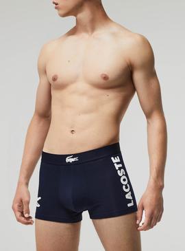 Pack 3 Slip Lacoste Sport Bleu Marine Homme