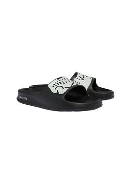 Flip flops Lacoste Croco 2.0 Noires Pour Femme
