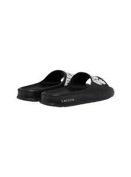 Flip flops Lacoste Croco 2.0 Noires Pour Femme