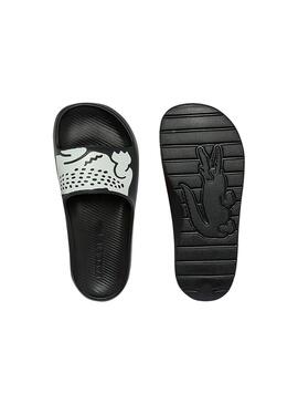 Flip flops Lacoste Croco 2.0 Noires Pour Femme
