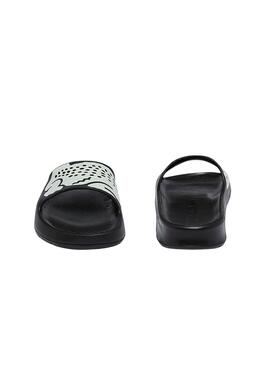 Flip flops Lacoste Croco 2.0 Noires Pour Femme