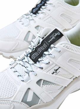 Baskets Pepe Jeans Banksy Trek Blancs Femme