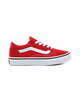 Baskets Vans Old Skool Rouge pour Garçon ET Fille