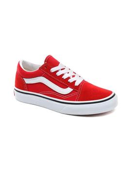 Baskets Vans Old Skool Rouge pour Garçon ET Fille