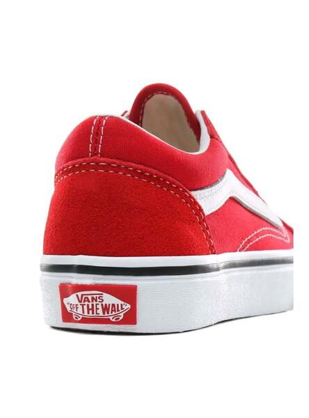 Vans old online skool toute rouge