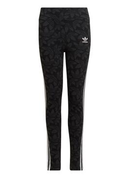 Leggings Adidas Logo Carbone pour Fille