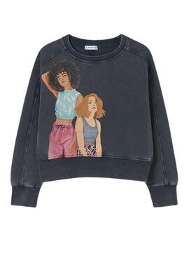 Sweat Mayoral Filles Gris Laver Pour Fille