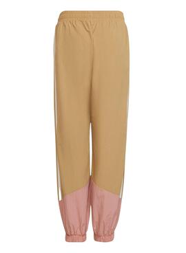 Pantalones Adidas Woven Block Beige Pour Fille