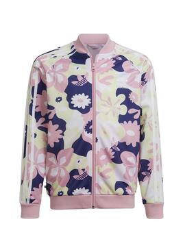 Veste Adidas Rose Fleur Rose Pour Fille