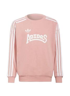 Sweat Adidas Original Pastel Rosa Pour Fille