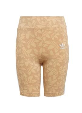 Leggings Adidas Cycliste Banane Beige Pour Fille