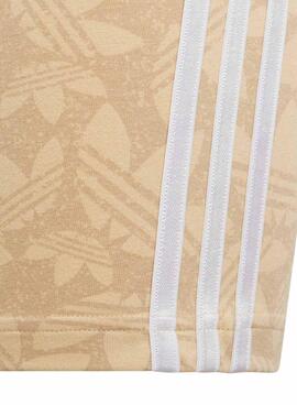 Leggings Adidas Cycliste Banane Beige Pour Fille