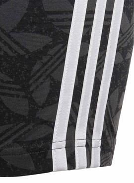 Leggings Adidas Cyclisme Trifoil Noire Pour Fille