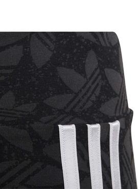 Leggings Adidas Cyclisme Trifoil Noire Pour Fille