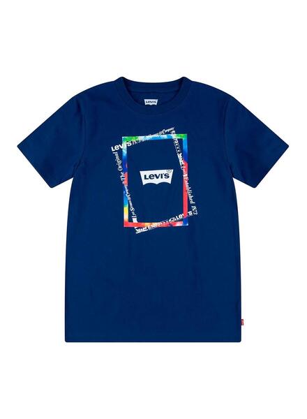 T shirt levis bleu marine best sale