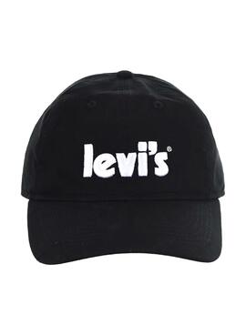 Casquette Levis Poster Logo Noire Pour Garçon et Fille