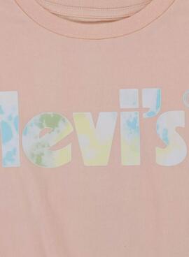 T-Shirt Levis Meet and Greed Rosa Pour Fille