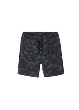 Bermuda Mayoral Soft Denim Camouflage Gris Garçon