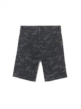 Bermuda Denim Mayoral Camouflage Gris Pour Garçon