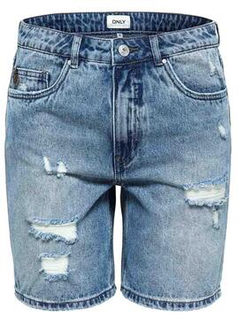 Short Only Dana Light Denim Femme