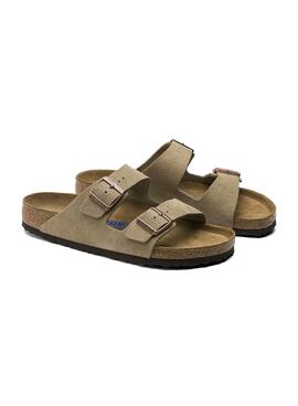 Sandales Birkenstock Arizona DaimTaupe Femme