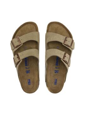 Sandales Birkenstock Arizona DaimTaupe Femme