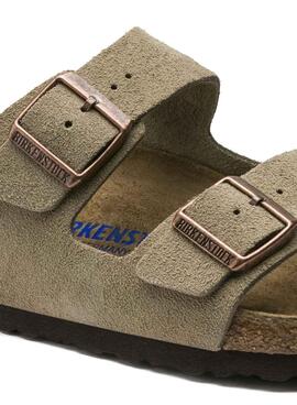 Sandales Birkenstock Arizona DaimTaupe Femme