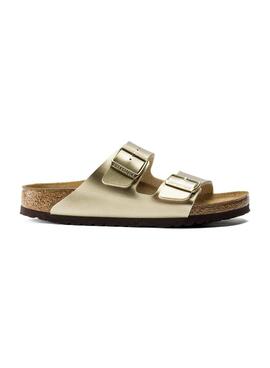 Sandales Birkenstock Arizona BF Gold Pour Femme
