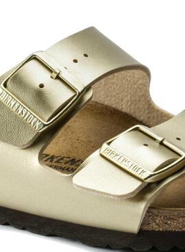 Sandales Birkenstock Arizona BF Gold Pour Femme