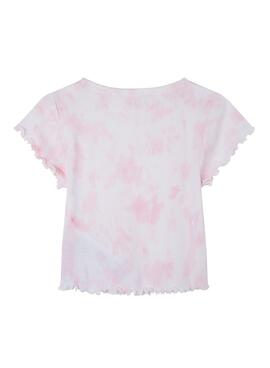 T-Shirt Pepe Jeans Hermione Tie Dye Rose Fille
