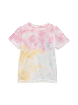 T-Shirt Vans Logo Wash Tie Dye Multicolore Pour Femme