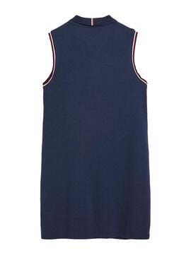Robe Tommy Hilfiger Classic Polo Bleu Marine Fille
