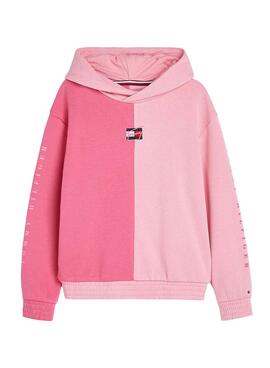 Sweat Tommy Hilfiger Bicolore Rose Pour Fille