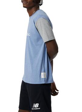 T-Shirt New Balance Essentiels Pure Bleu Homme