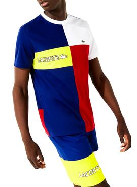 T-Shirt Lacoste Sport Colorblock Multi Homme