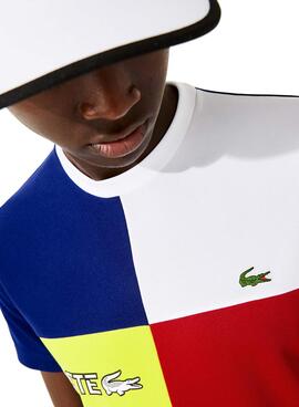T-Shirt Lacoste Sport Colorblock Multi Homme