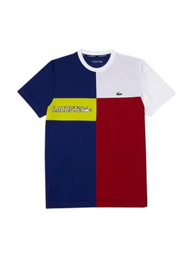 T-Shirt Lacoste Sport Colorblock Multi Homme