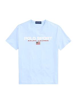 T-Shirt Polo Ralph Lauren Sport Bleu Homme