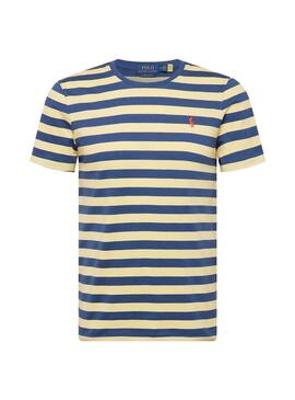 T-Shirt Polo Ralph Lauren Rayures Jaune Homme