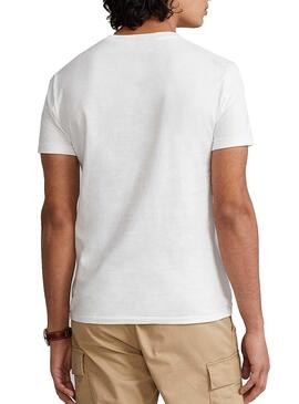 T-Shirt Polo Ralph Lauren Polo Ours Blanc Homme