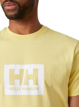 T-Shirt Helly Hansen Box Amarilla Pour Homme