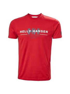 T-Shirt Helly Hansen RWB Graphic Rouge Pour Homme