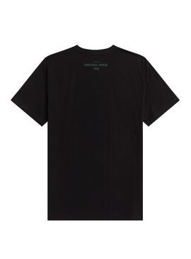 T-Shirt Fred Perry Graphique Abstrait Noire Homme