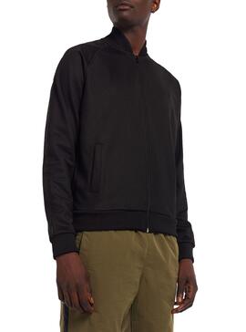 Veste Fred Perry Bomber Tape Noire Pour Homme
