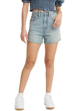 Short Denim Levis High Loose Bleu pour Femme