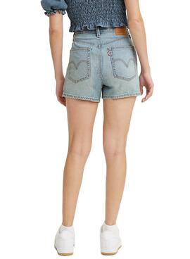Short Denim Levis High Loose Bleu pour Femme