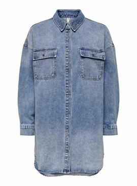 Chemise Denim Only Jean Kasia Bleu Pour Femme