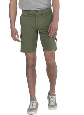 Bermuda El Pulpo Patch Cargo Vert Homme