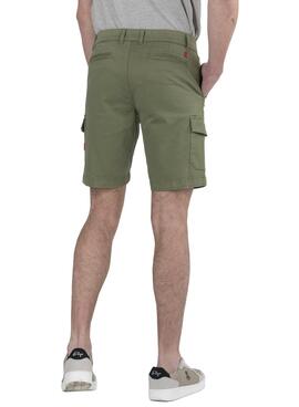 Bermuda El Pulpo Patch Cargo Vert Homme